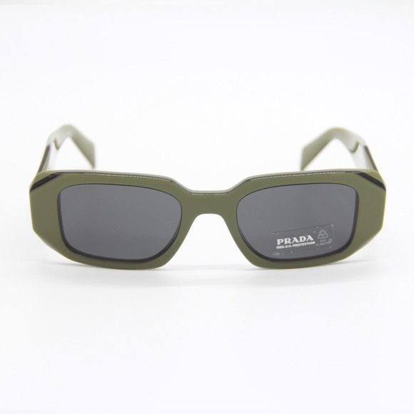 NEW PRADA GREEN PR17WS 13N5S0 UNISEX GREEN SUNGLASSES PRADA SPR 17W 13N-5S0 - Picture 4 of 14